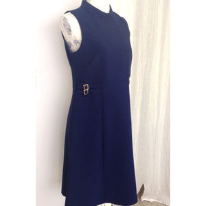 A-line Navy Dress